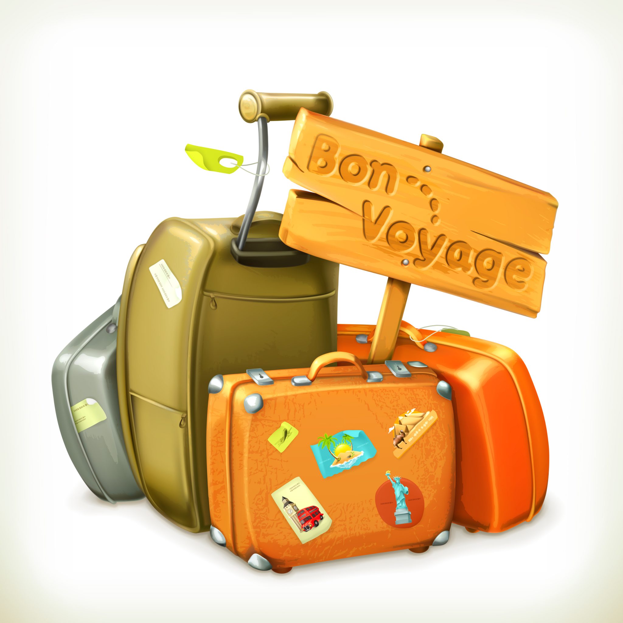 Bon Voyage, Travel Icon, Vector Illustration 2048x2048 Bon Voyage, Travel Icon, Vector Illustration