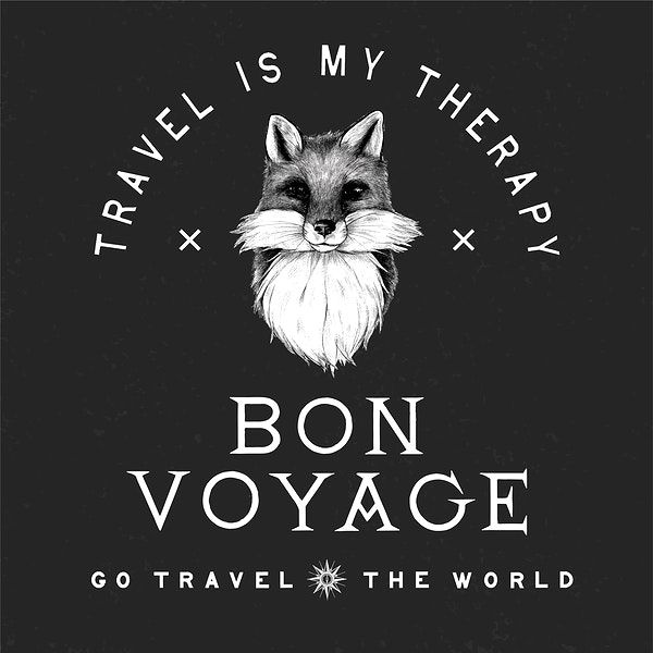 Bon Voyage Logo Design Vector Free Image 600x600 Bon Voyage Logo Design Vector Free Image