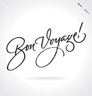 Bon Voyage Original Custom Hand Lettering Vector 380x400 Bon Voyage Original Custom Hand Lettering Vector