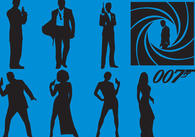 632x443 James Bond Silhouette Vectors Free Vector Download Cannypic