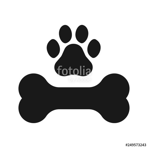 500x500 Dog Bone Icon Simple Cartoon Dog Bone Vector Icon Vector