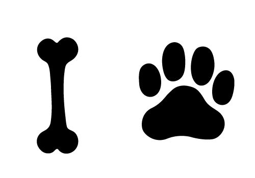 Try This Free Dog Bone And Paw Vector For Your Designs Pawing Is 500x350 Try This Free Dog Bone And Paw Vector For Your Designs Pawing Is