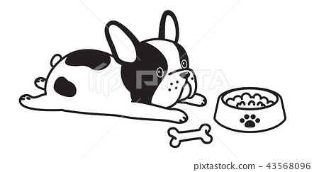 Dog Vector French Bulldog Cartoon Character Bone 450x243 Dog Vector French Bulldog Cartoon Character Bone