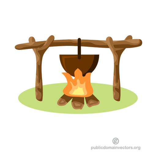 Bonfire Vector Clip Art 500x500 Bonfire Vector Clip Art