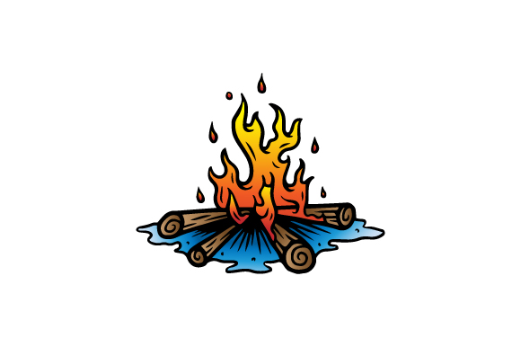 Bonfire Vector Illustration Graphic 580x386 Bonfire Vector Illustration Graphic