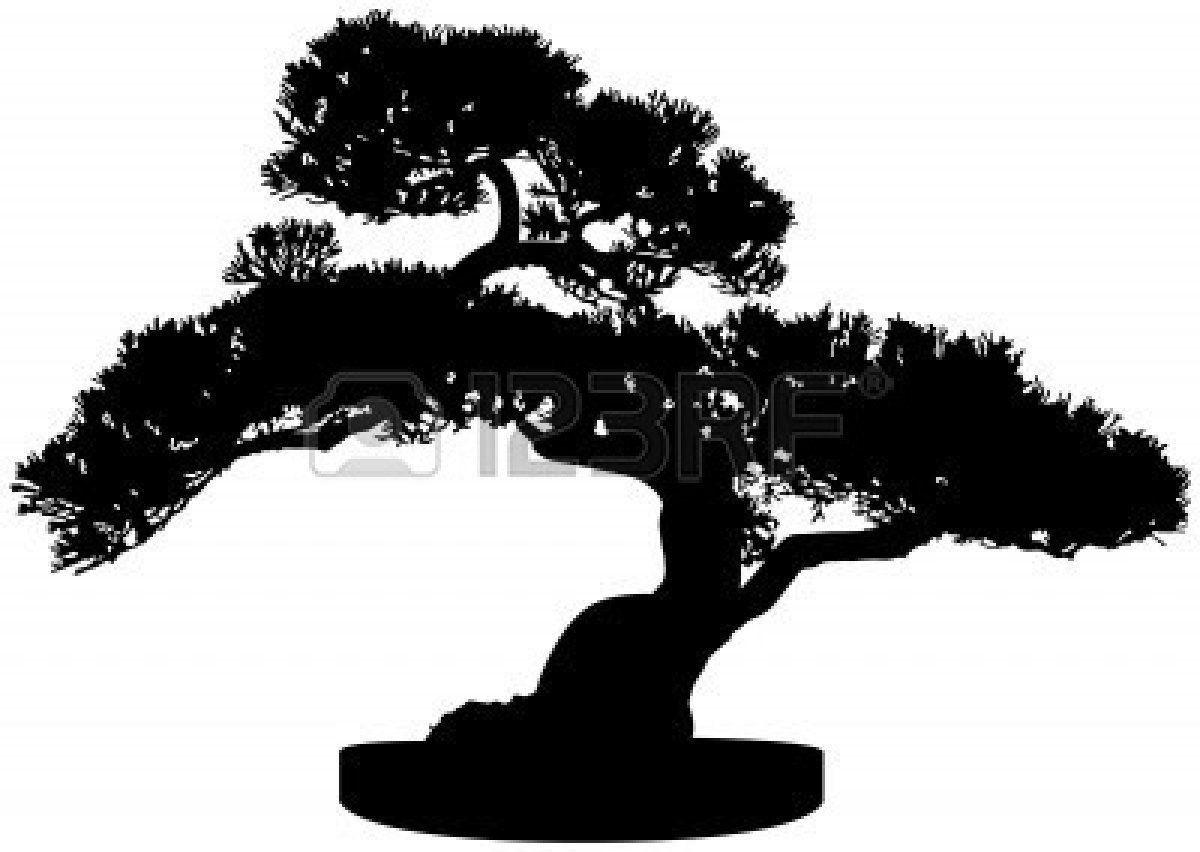1200x852 Bonsai Tree Silhouette Royalty Free Cliparts, Vectors, And Stock