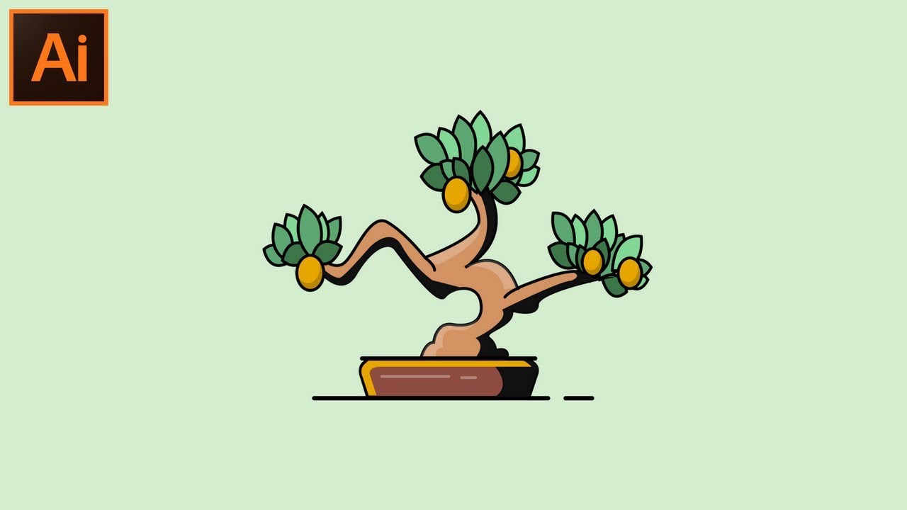 Bonsai Tree Vector