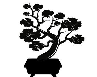 340x270 Vector Bonsai Tree Etsy