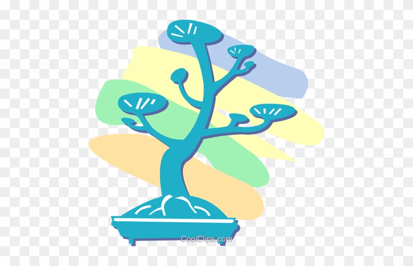 840x540 Bonsai Tree Royalty Free Vector Clip Art Illustration