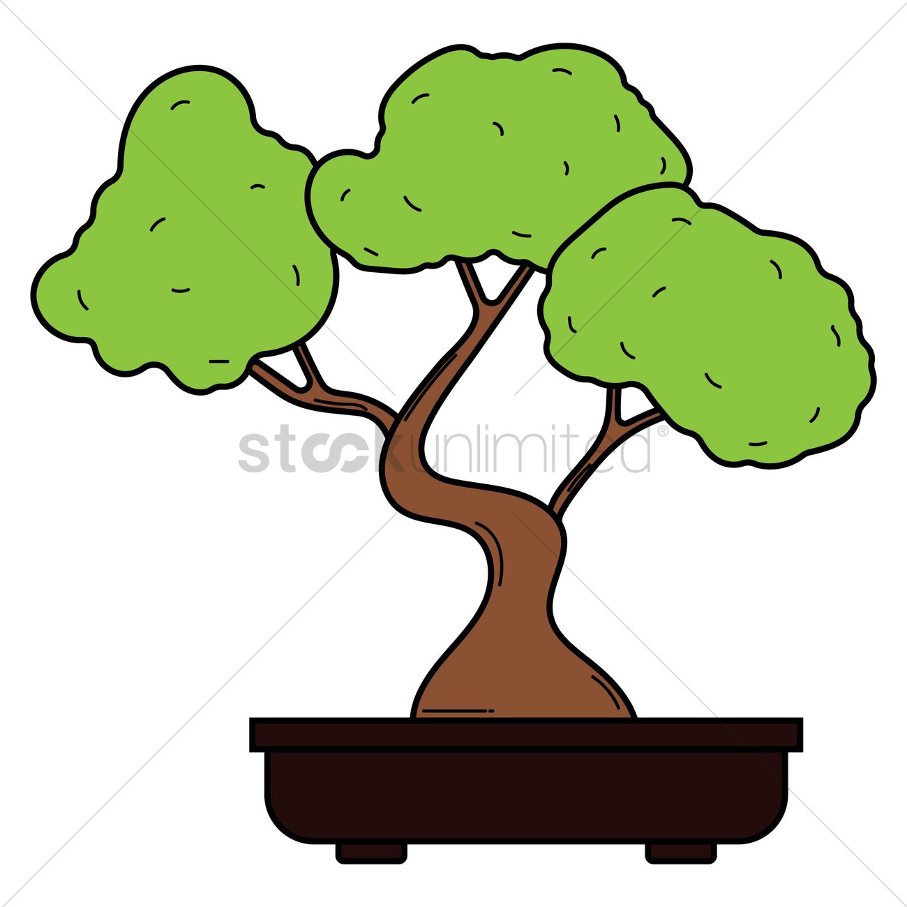Bonsai Vector Image 1300x1300 Bonsai Vector Image