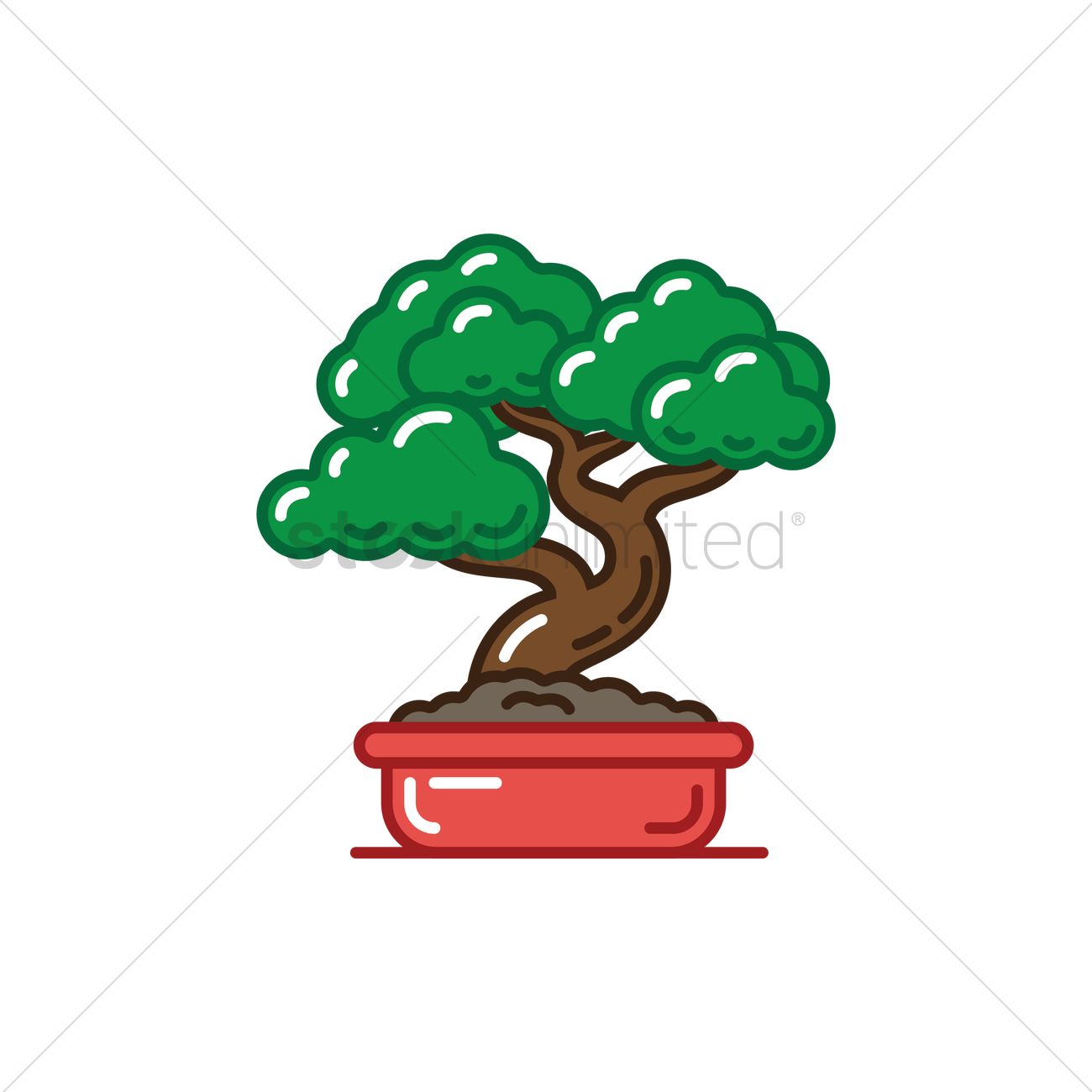 Bonsai Vector Image 1300x1300 Bonsai Vector Image