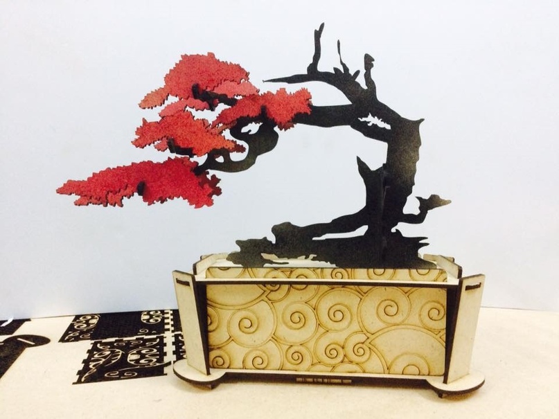 Bonsai Decorative Puzzle Laser Cut Free Vector Cdr Free 807x605 Bonsai Decorative Puzzle Laser Cut Free Vector Cdr Free