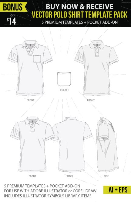 Bonus Vector Polo Shirt Mockup Templates With Every Ghosted Polo 432x667 Bonus Vector Polo Shirt Mockup Templates With Every Ghosted Polo