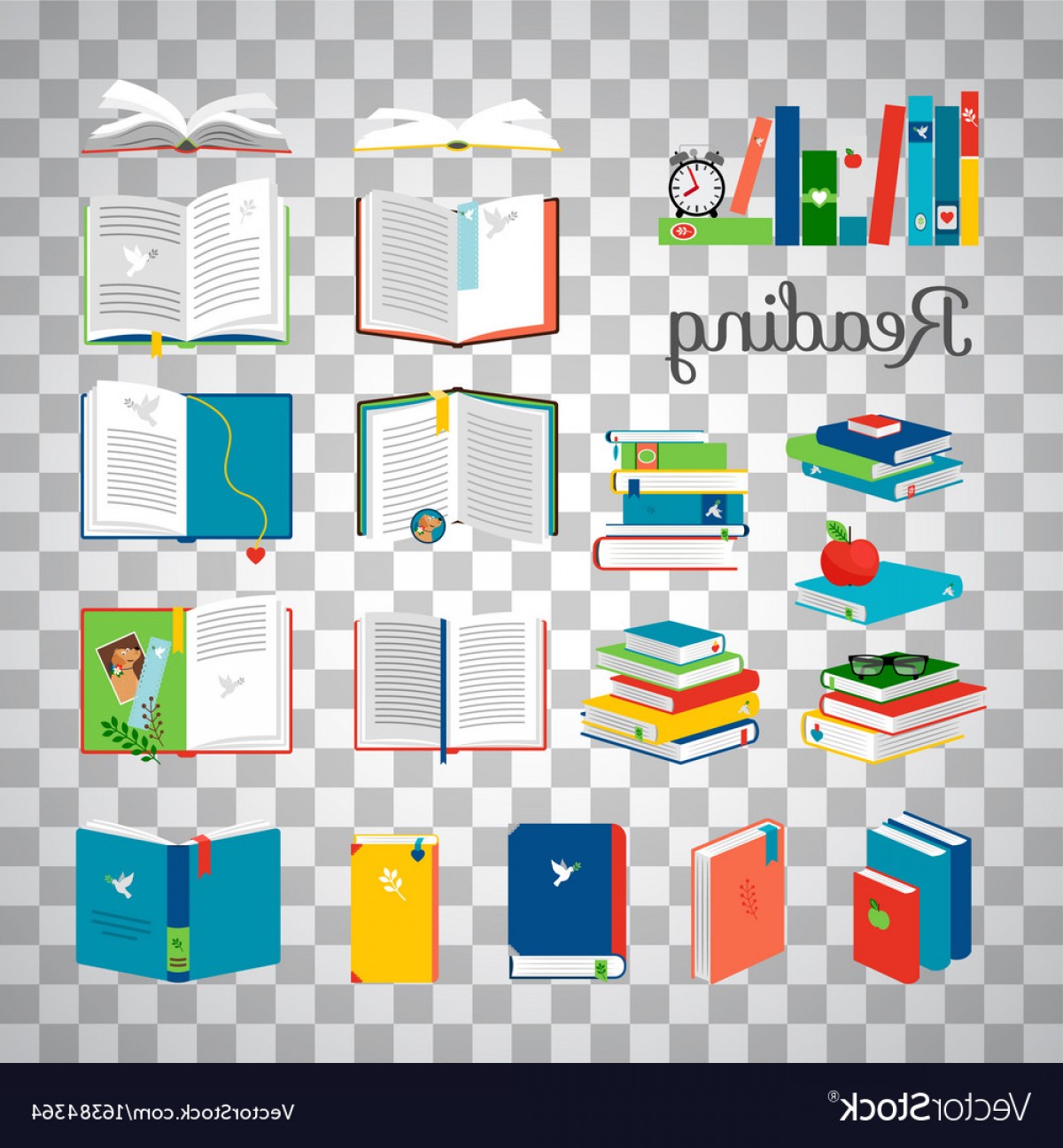 1200x1296 Books And Stacks On Transparent Background Vector Handandbeak