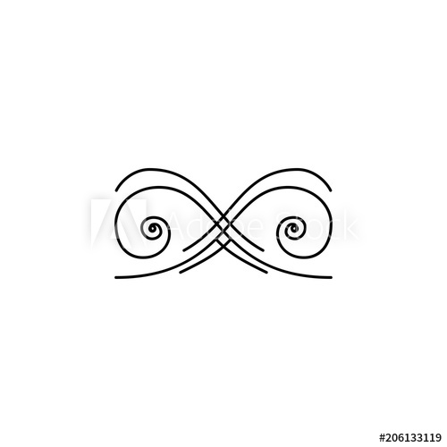 500x500 Decorative Filigree Design Element Ornamental