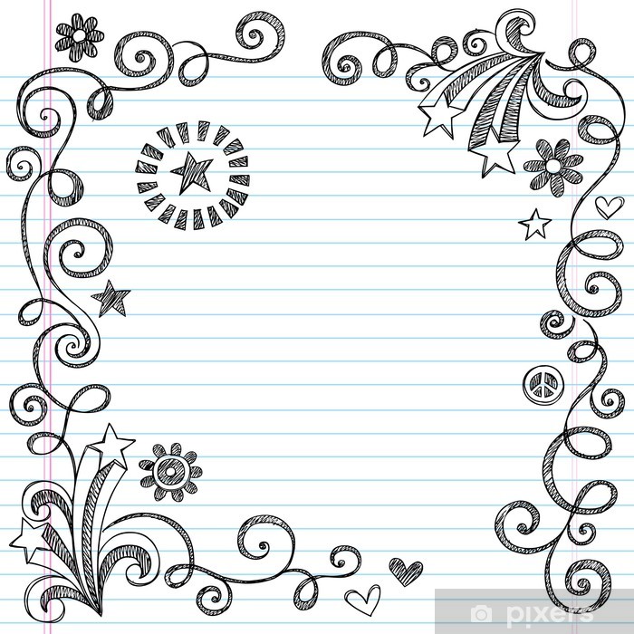 700x700 Shooting Stars And Swirls Sketchy Doodles