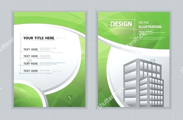 600x394 Book Cover Design Template Abstract Green Curve Vector