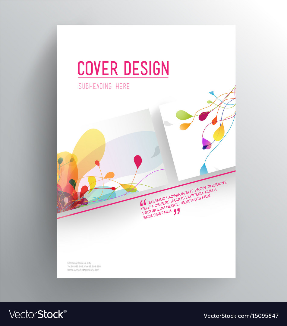 Book Cover Design Template Vector Illustration at