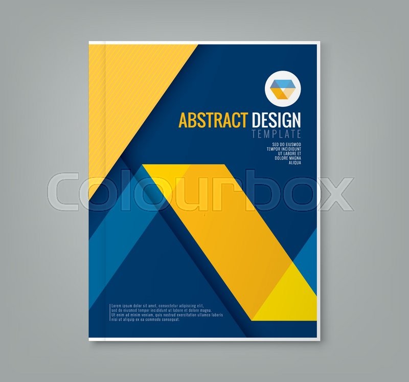 800x747 Abstract Yellow Line Design On Blue Stock Vector Colourbox