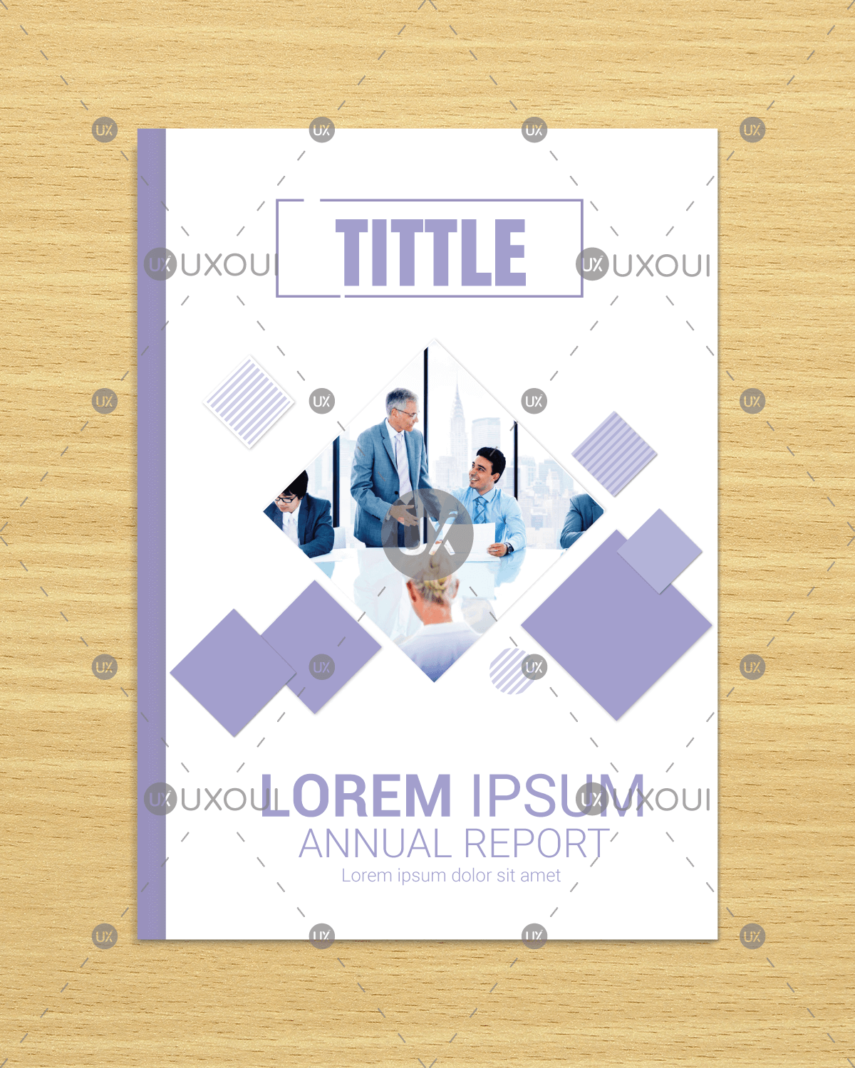 1200x1500 Free Abstract Business Book Cover Template Design With Photo