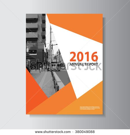 450x470 Orange Vector Leaflet Brochure Flyer Template Size Design