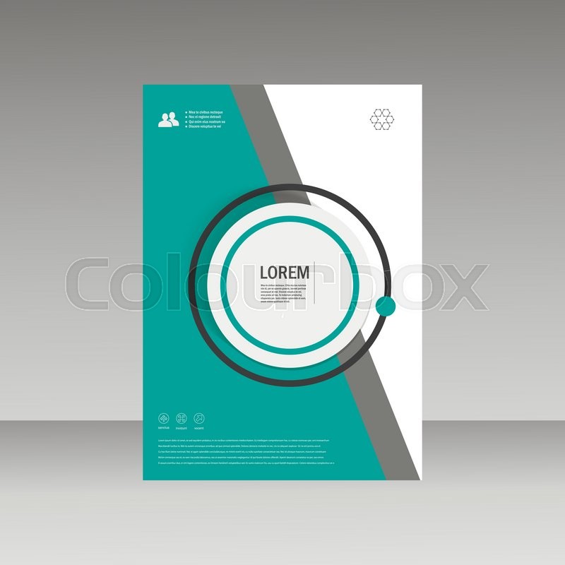 800x800 Vector Leaflet Brochure Flyer Template Stock Vector Colourbox
