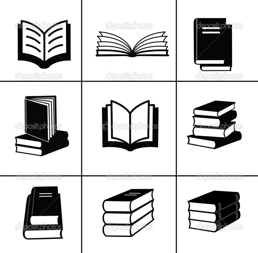 1023x1005 Book Icons Set Stock Vector Nuraschka