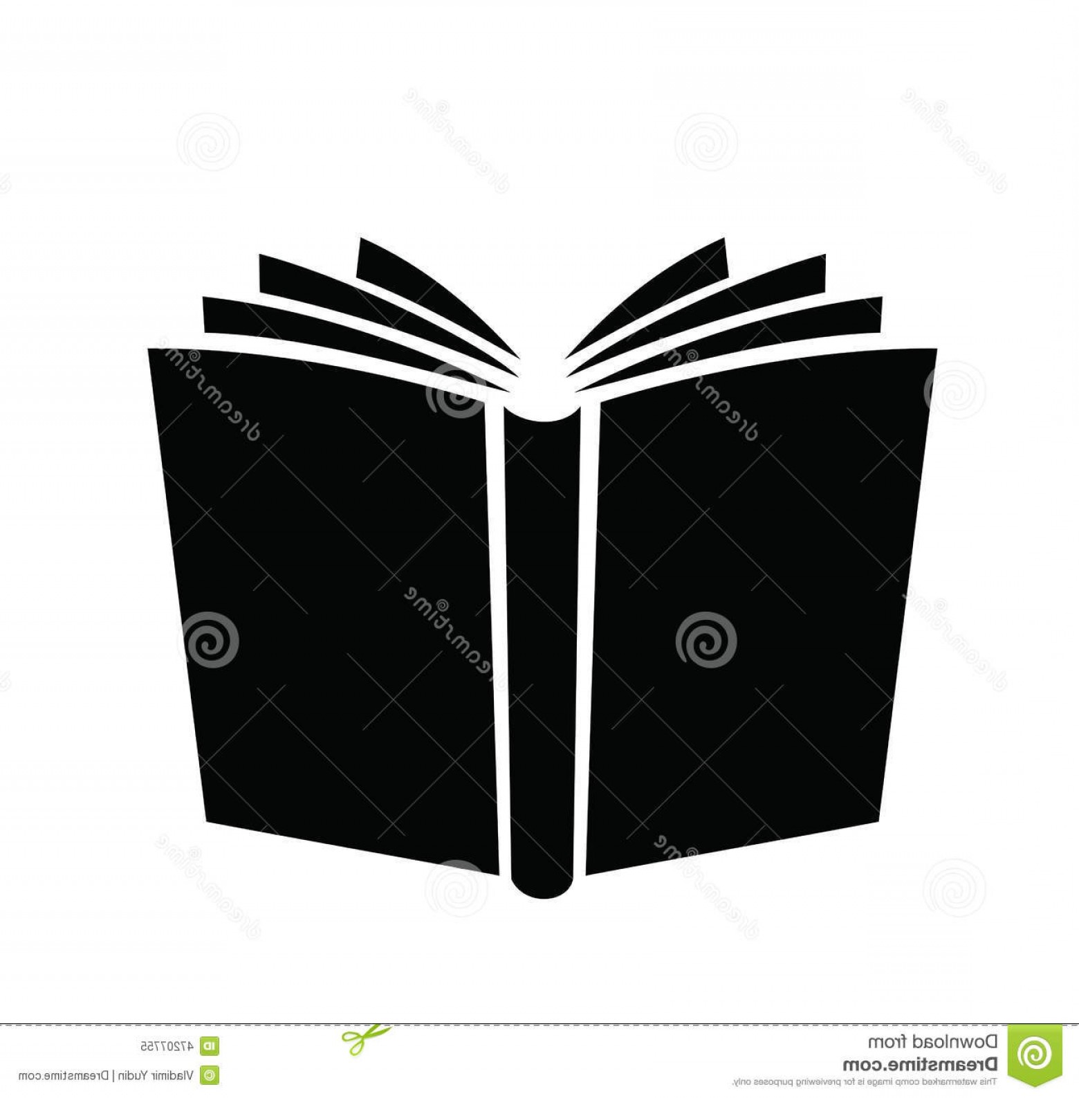 1560x1587 Stock Illustration Book Icon Vector Black Icons Set White Image