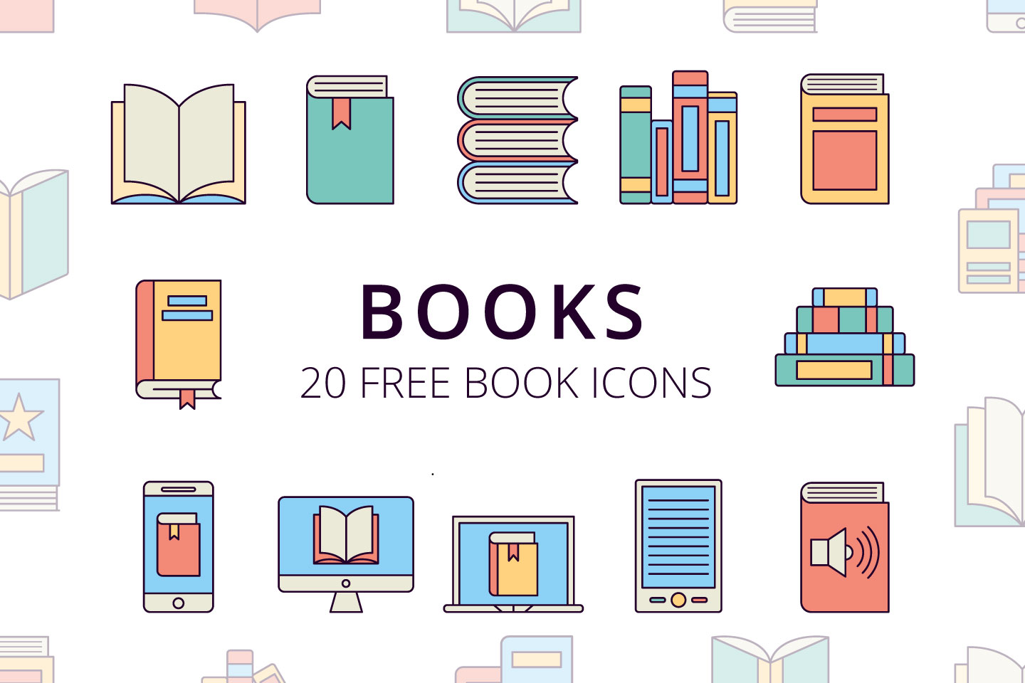 Book Vector Free Icons Set 1440x960 Book Vector Free Icons Set
