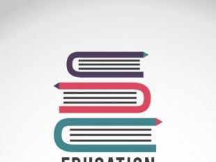 310x233 Education Logo With Books Free Vector Free Vectors Ui Download