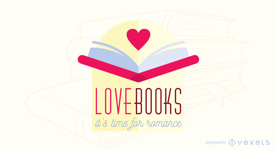 900x493 Romance Book Logo Design