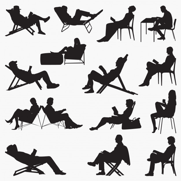 Reading Book Silhouettes Vector Premium Download 626x626 Reading Book Silhouettes Vector Premium Download