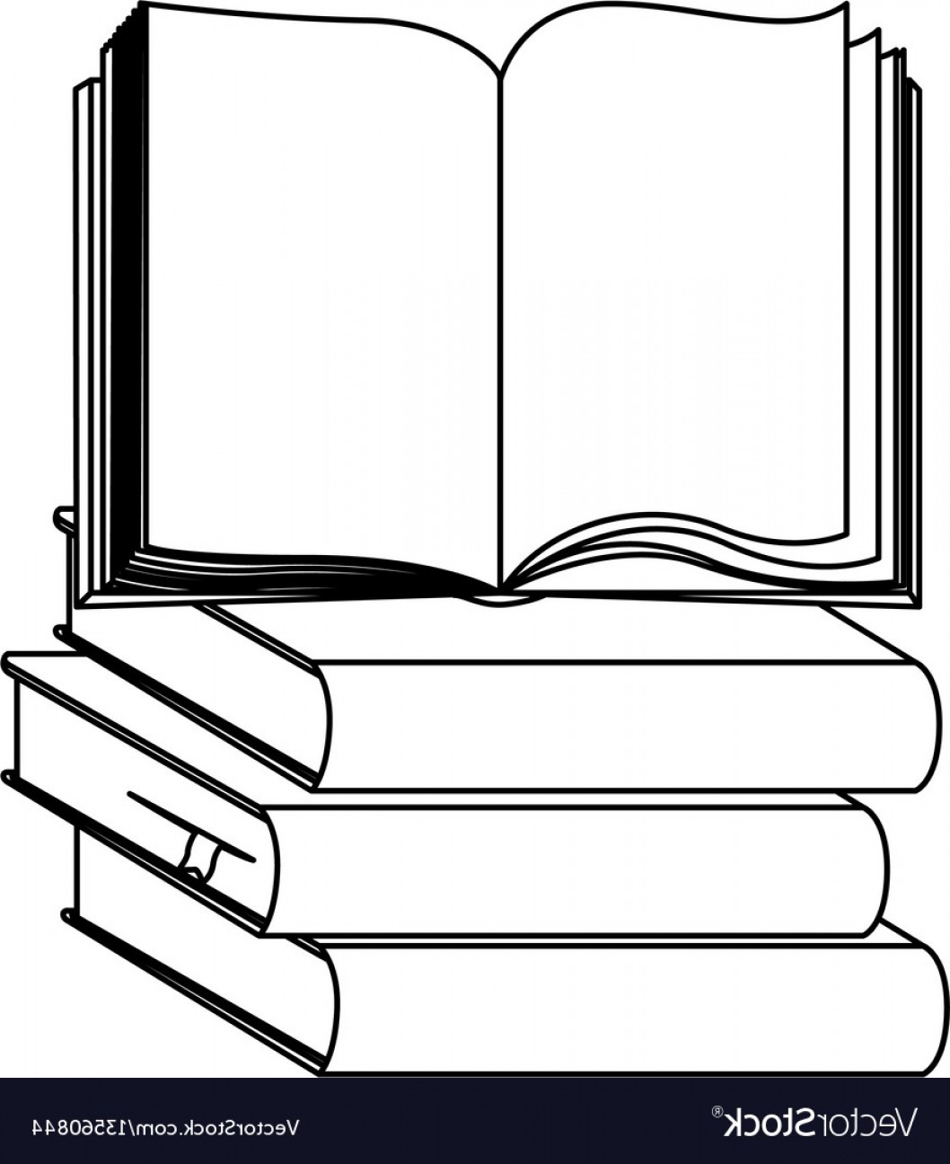 Book Silhouette Vector at Vectorified.com | Collection of Book ...