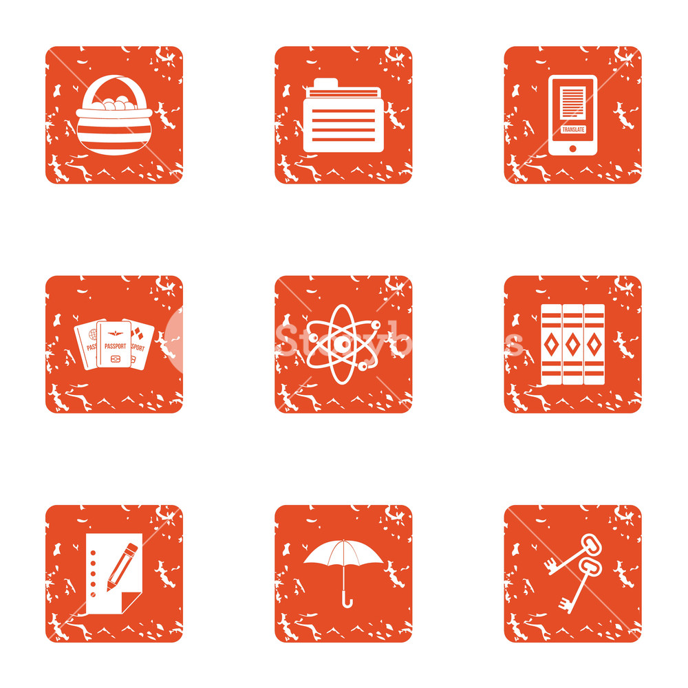 Book Spine Icons Set Grunge Set Of Book Spine Vector Icons 1000x1000 Book Spine Icons Set Grunge Set Of Book Spine Vector Icons