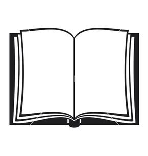 290x305 Open Book Vector Art