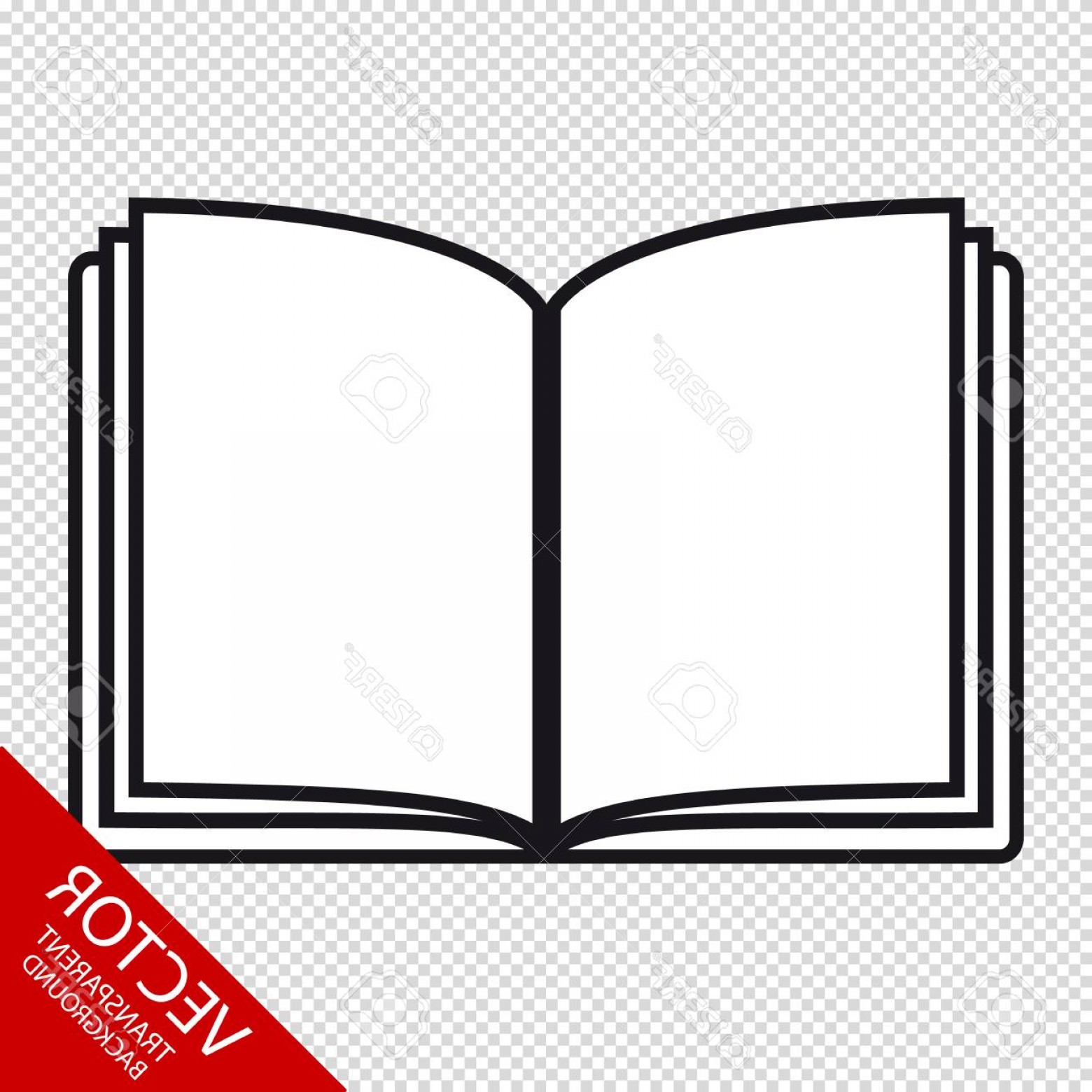 1560x1560 Photostock Vector Open Book Editable Vector Icon Isolated