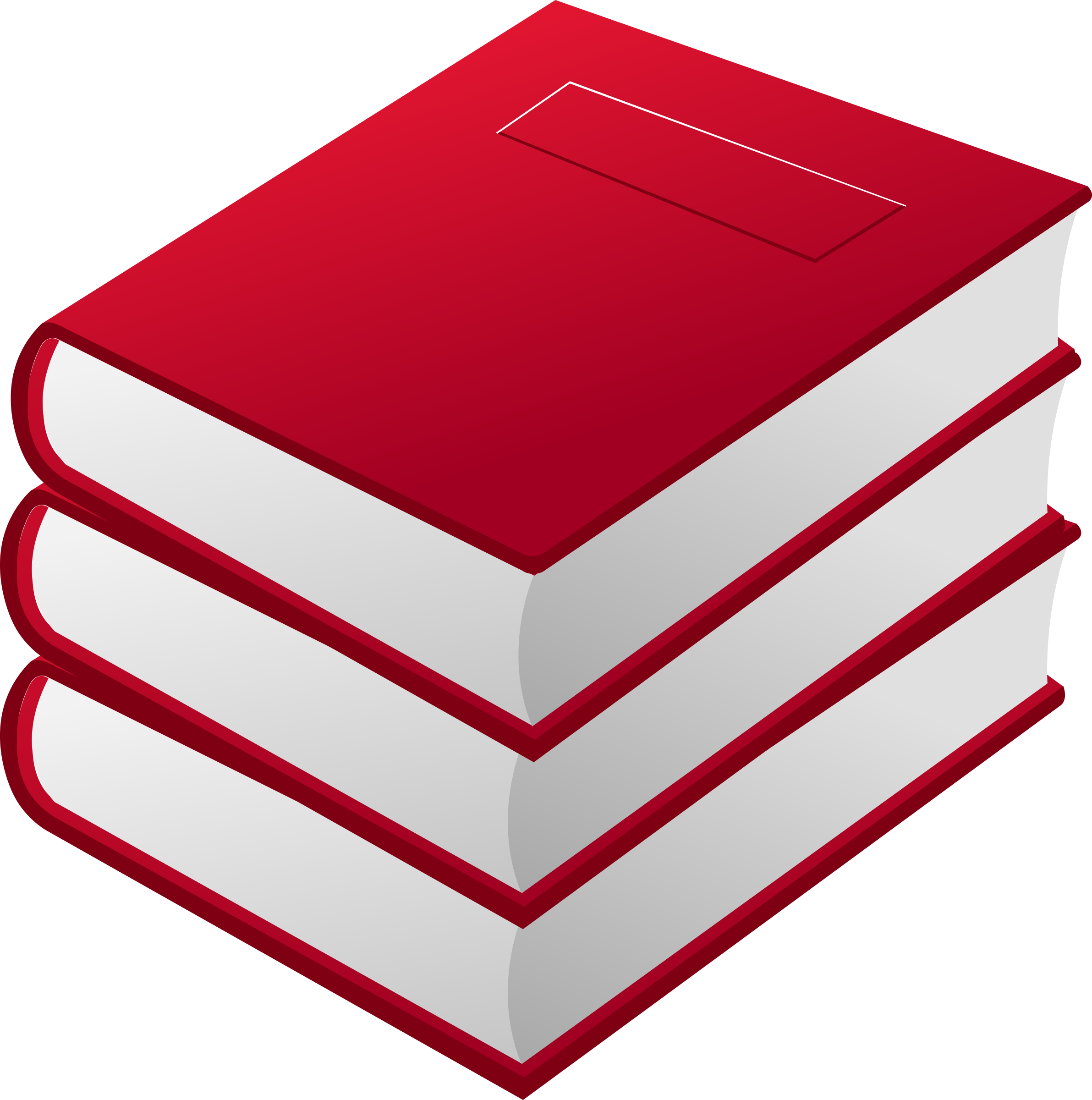 2383x2400 Red Books Vector Art Image