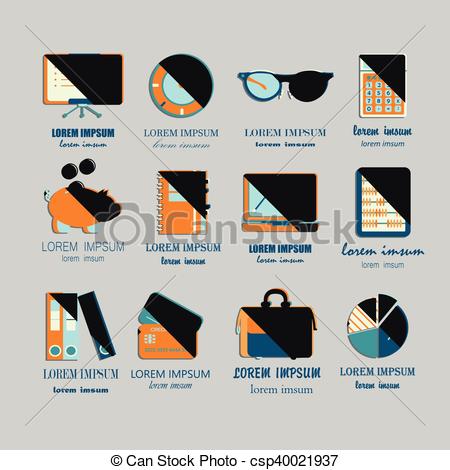 450x470 Bookkeeping Vector Flat Icons Finance, Accounting And Vectors
