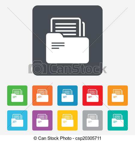 450x470 Document Folder Sign Accounting Binder Symbol Bookkeeping