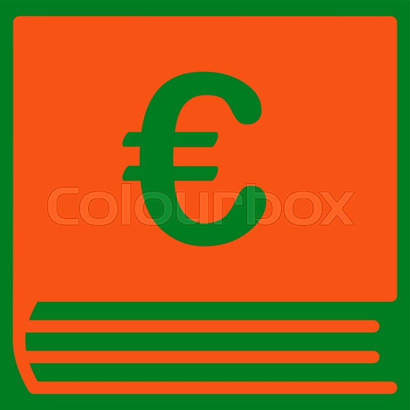 800x800 Euro Bookkeeping Vector Icon Style Is Stock Vector Colourbox