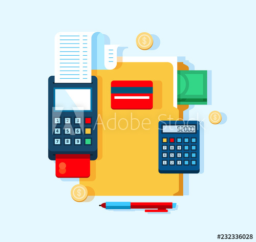 500x473 Accounting And Bookkeeping Vector Illustration