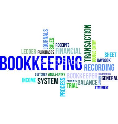 380x400 Word Cloud Bookkeeping Vector Art