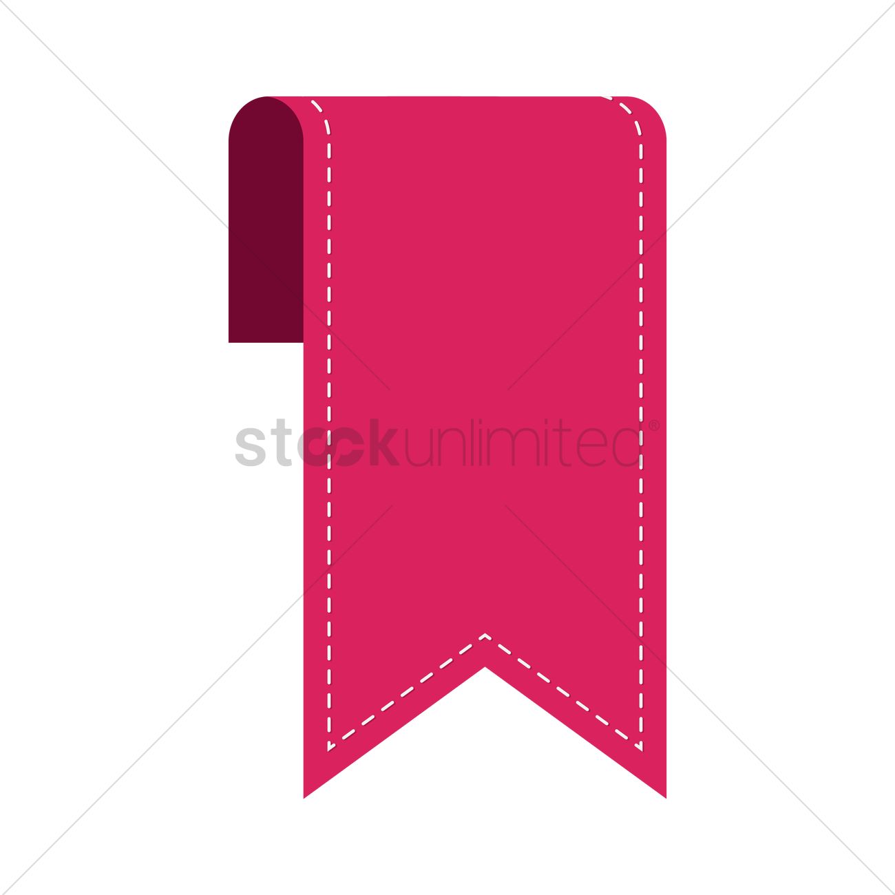 1300x1300 Ribbon Bookmark Design Vector Image
