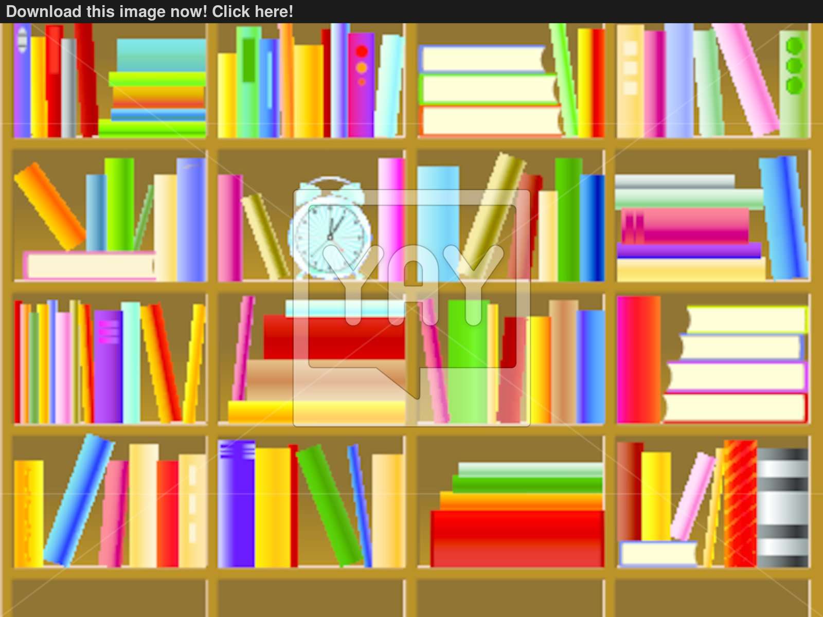 1600x1200 Wooden Bookshelf Vector Vector