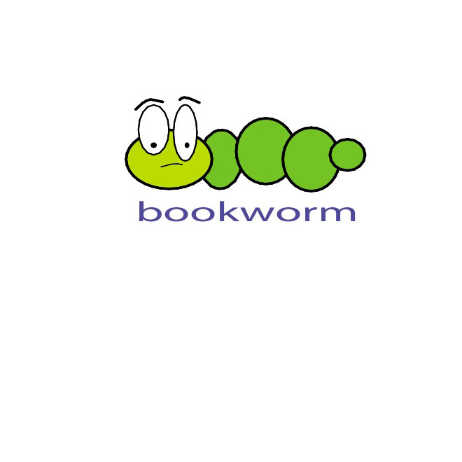660x660 Bookworm Bookmark Vector