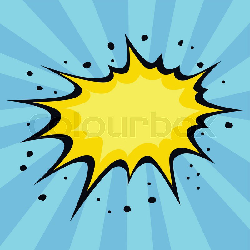 800x800 Boom Comic Book Explosion Cartoon Stock Vector Colourbox