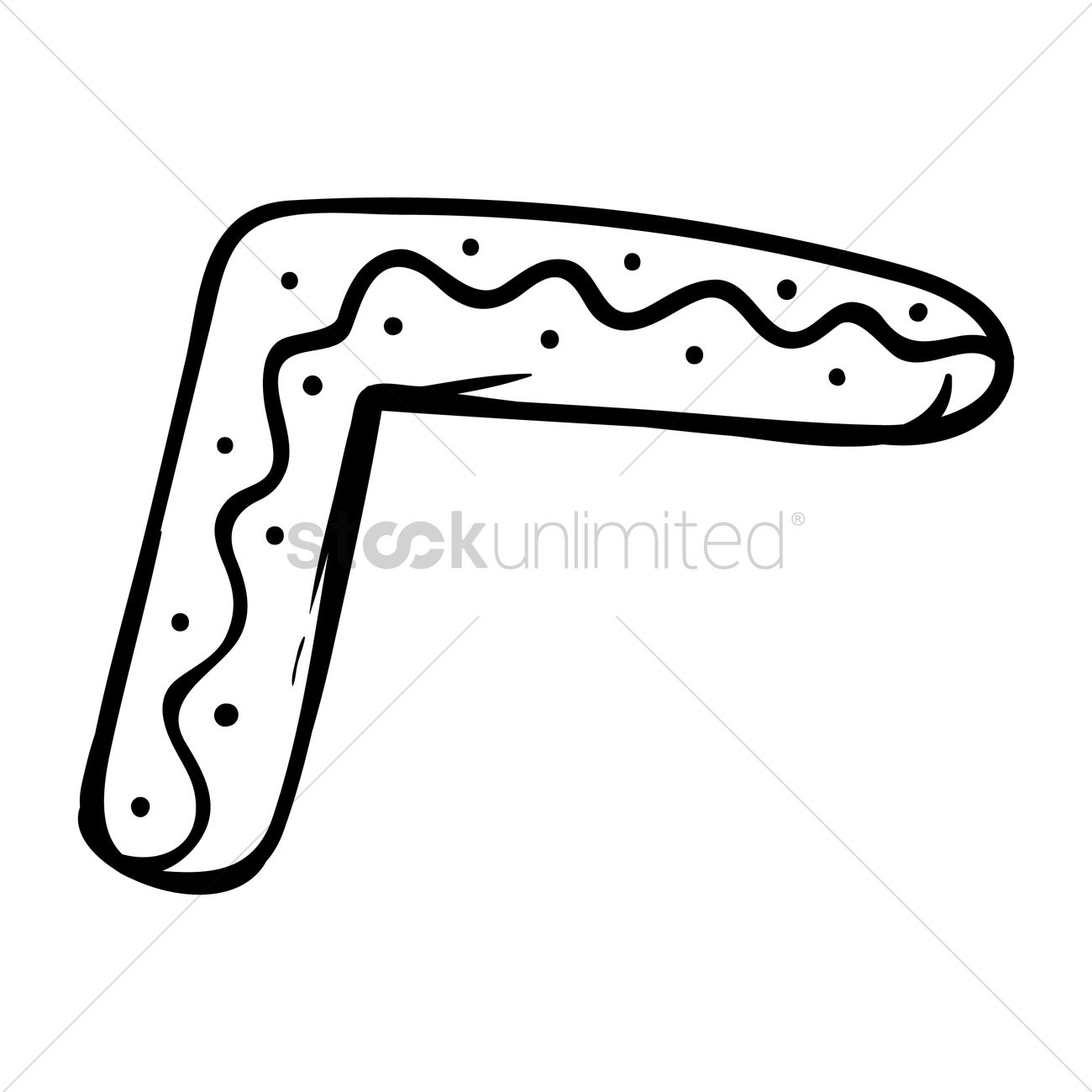 1300x1300 Boomerang Vector Image