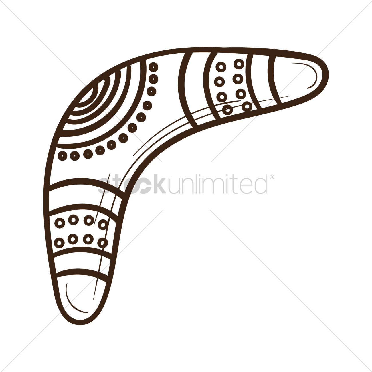 1300x1300 Boomerang Vector Image