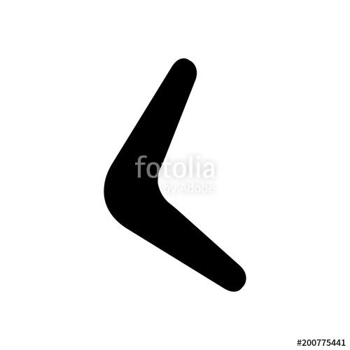 500x500 Boomerang Silhouette Illustration Stock Image And Royalty Free