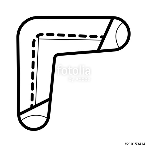 500x500 Boomerang Vector Icon Stock Image And Royalty Free Vector